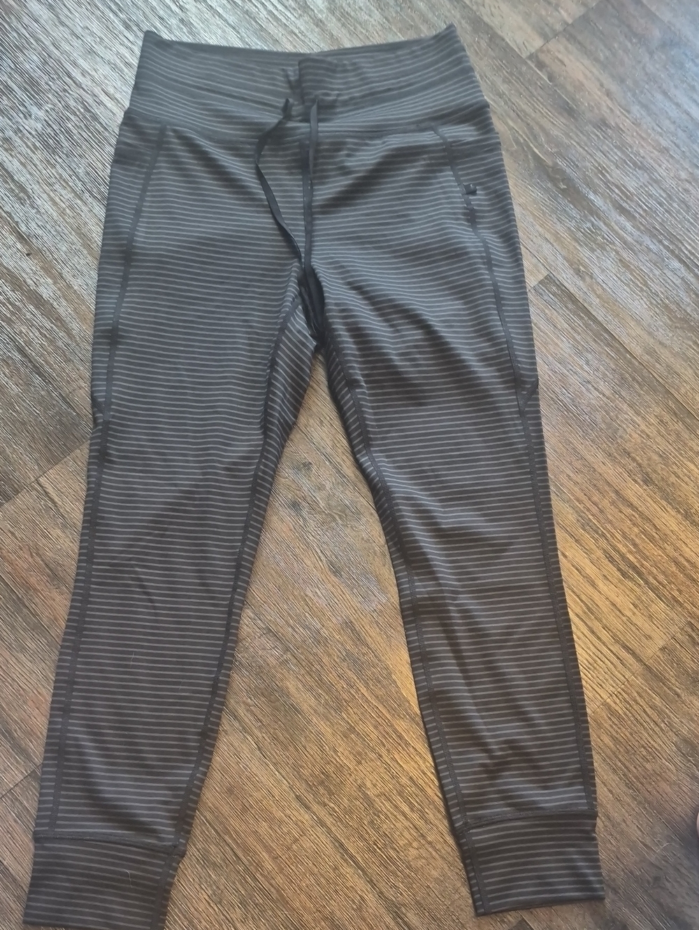 HALARA Black Pinstripe Joggers